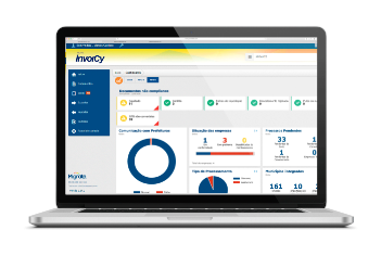 Notebook com tela do InvoiCy.