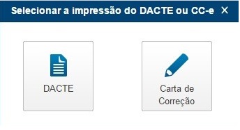 Como realizar a impressão do evento do CT-e Carta de Correção