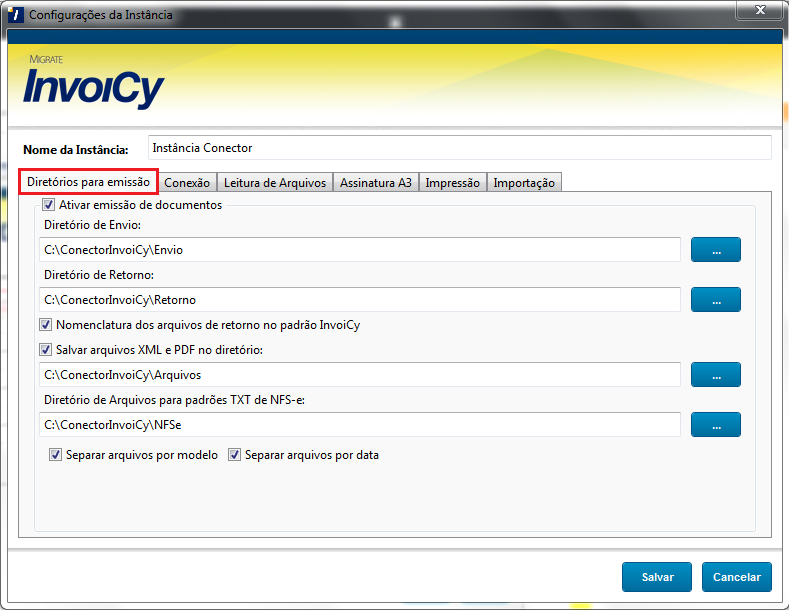 DiretoriosParaEmissao