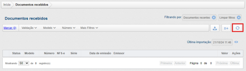 Ícone para consulta dos documentos.