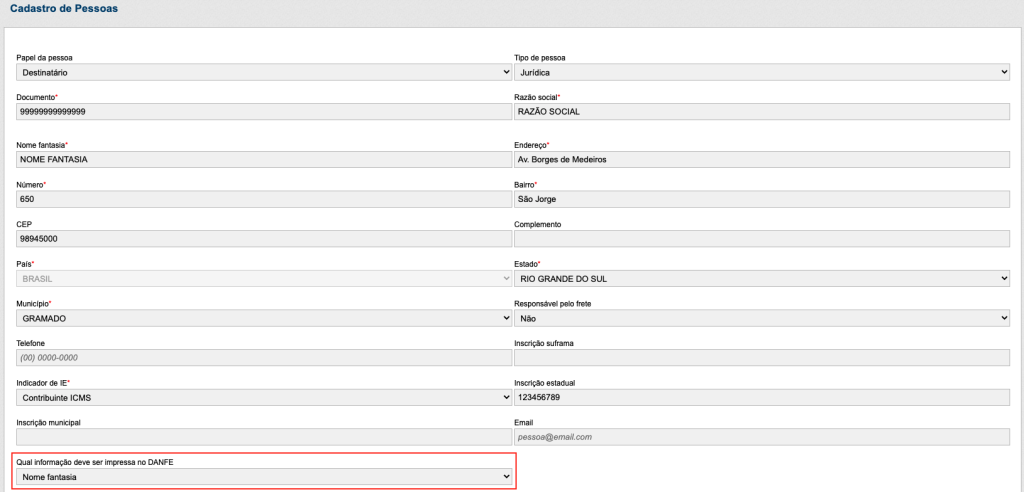 Cadastro de pessoas - Versão 2.44.0 do InvoiCy